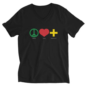 PLP Unisex SS V-Neck T-Shirt - Black